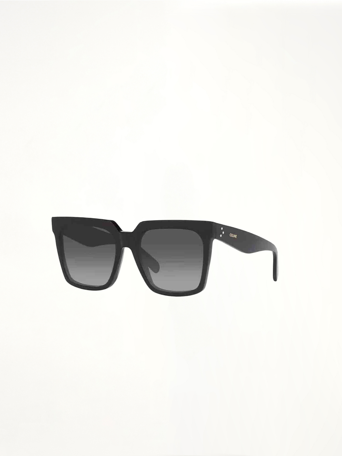 CL4055IN Square Sunglasses with Gradient Smoke Lens in Black