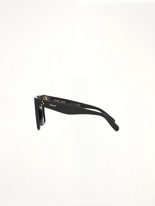 CL4055IN Square Sunglasses with Gradient Smoke Lens in Black