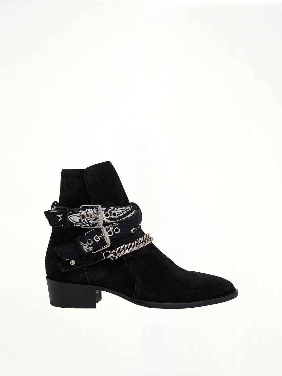 Bandana Boots in Black Side View | AMIRI