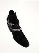 Bandana Boots in Black Top View | AMIRI