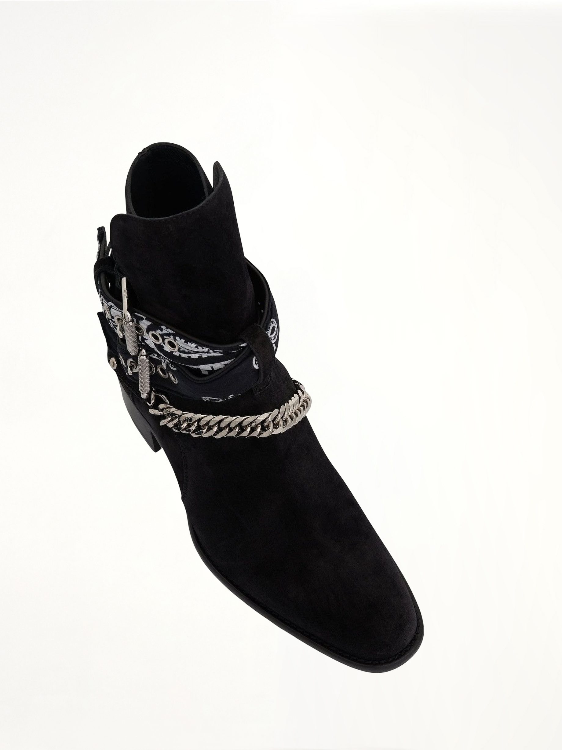 Bandana Boots in Black Top View | AMIRI