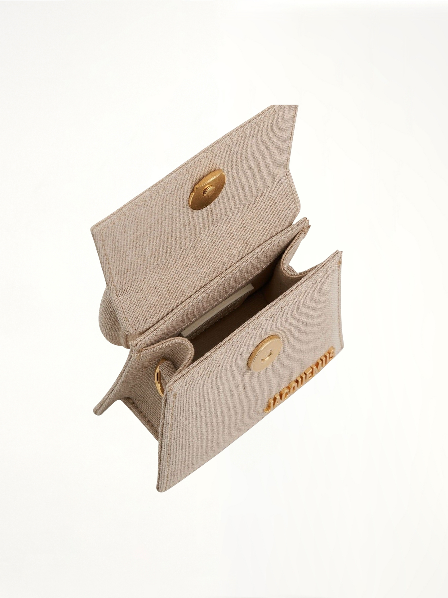 Le Chiquito Mini Leather Bag in Light Grey