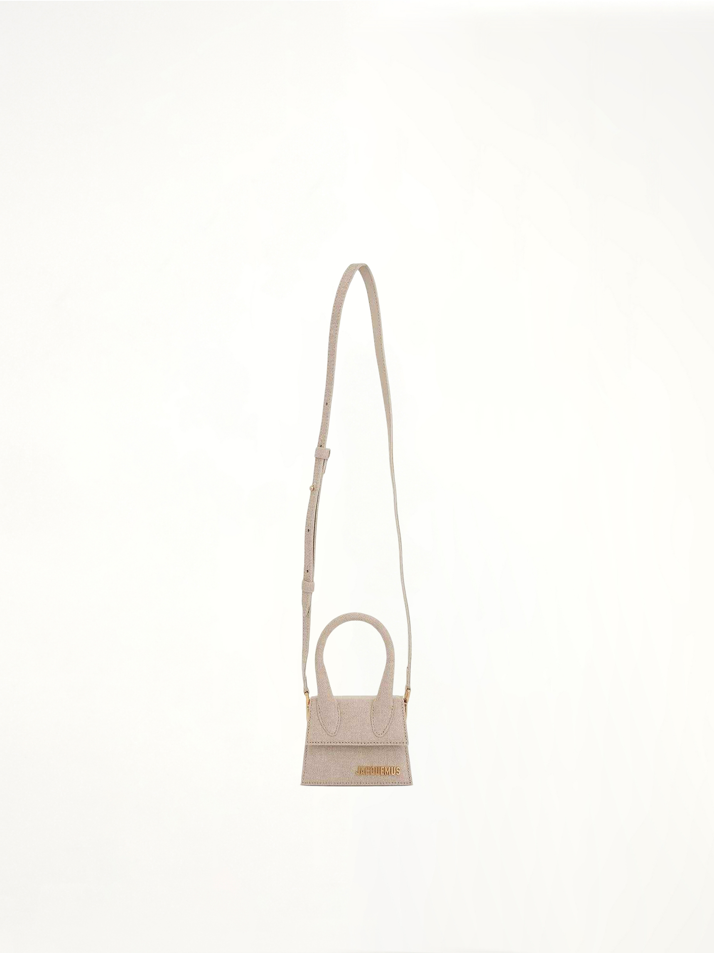 Le Chiquito Mini Leather Bag in Light Grey