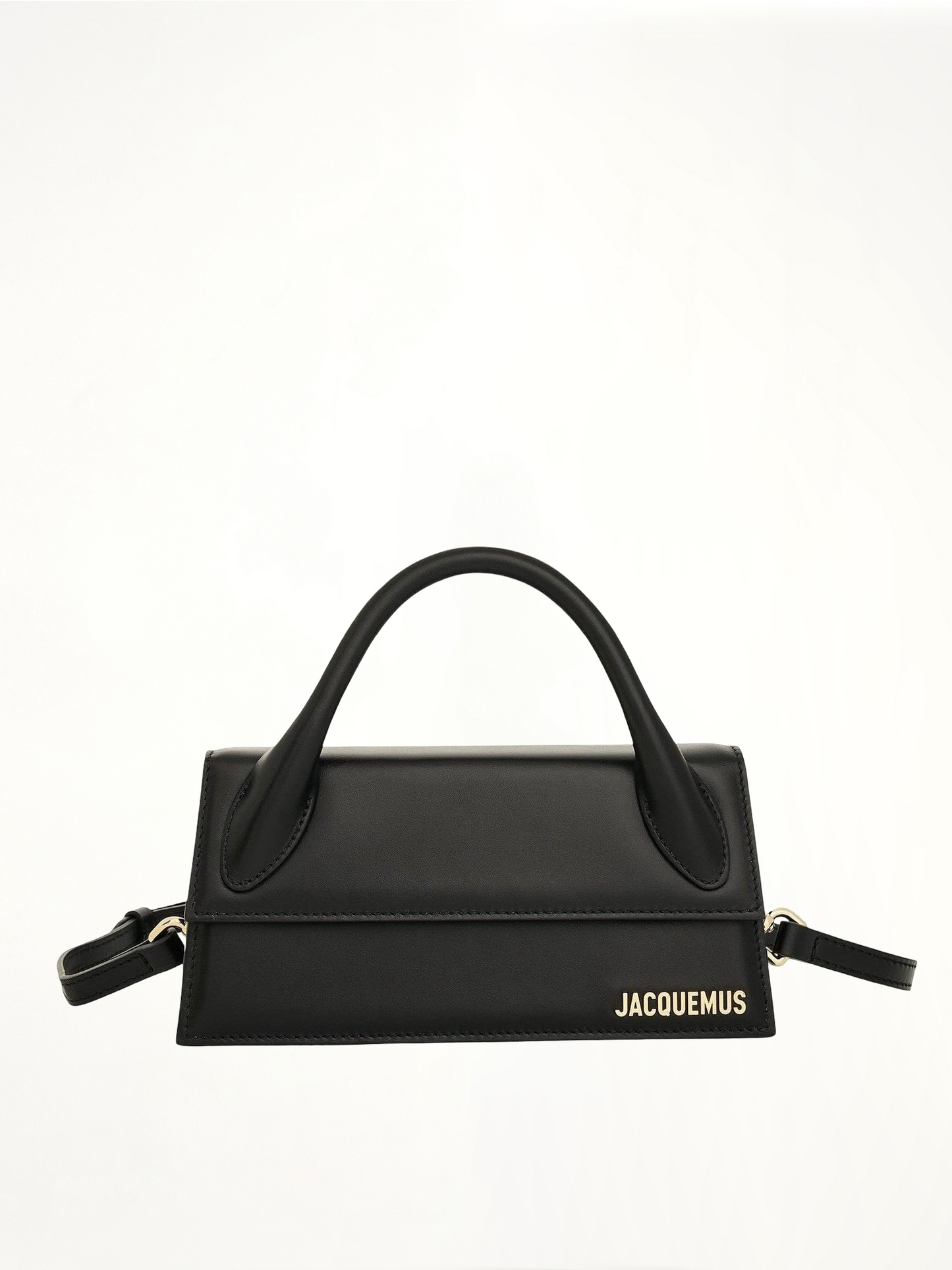 Le Chiquito Long Leather Bag in Black