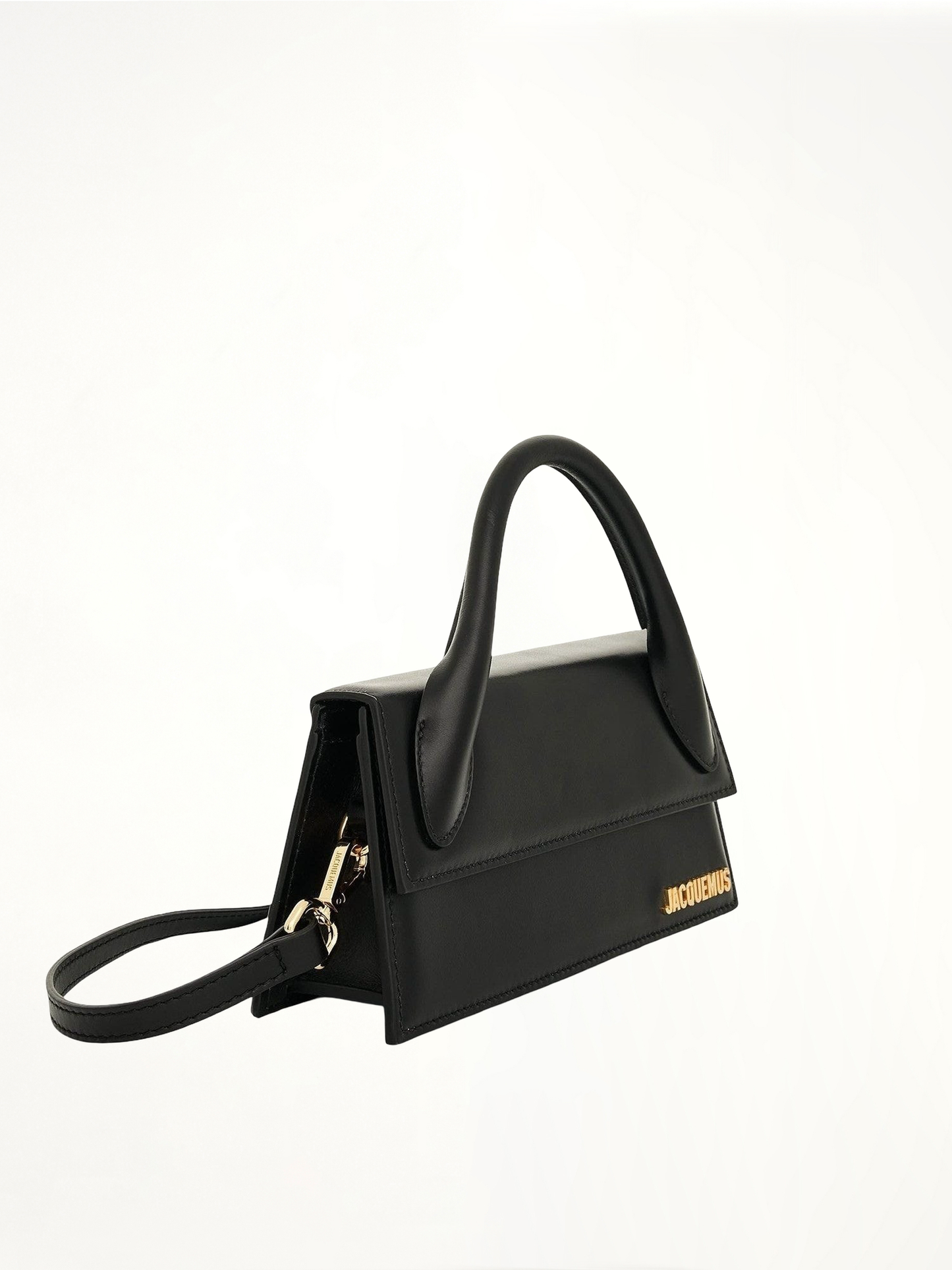 Le Chiquito Long Leather Bag in Black