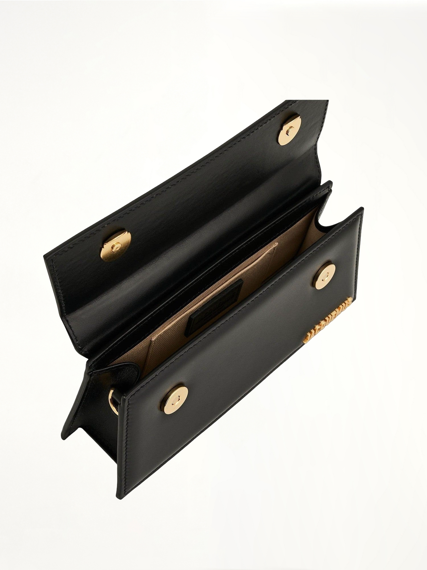 Le Chiquito Long Leather Bag in Black