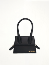 Le Chiquito Moyen Leather Bag in Black