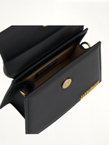 Le Chiquito Moyen Leather Bag in Black