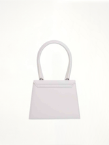 Le Chiquito Moyen Leather Bag in White