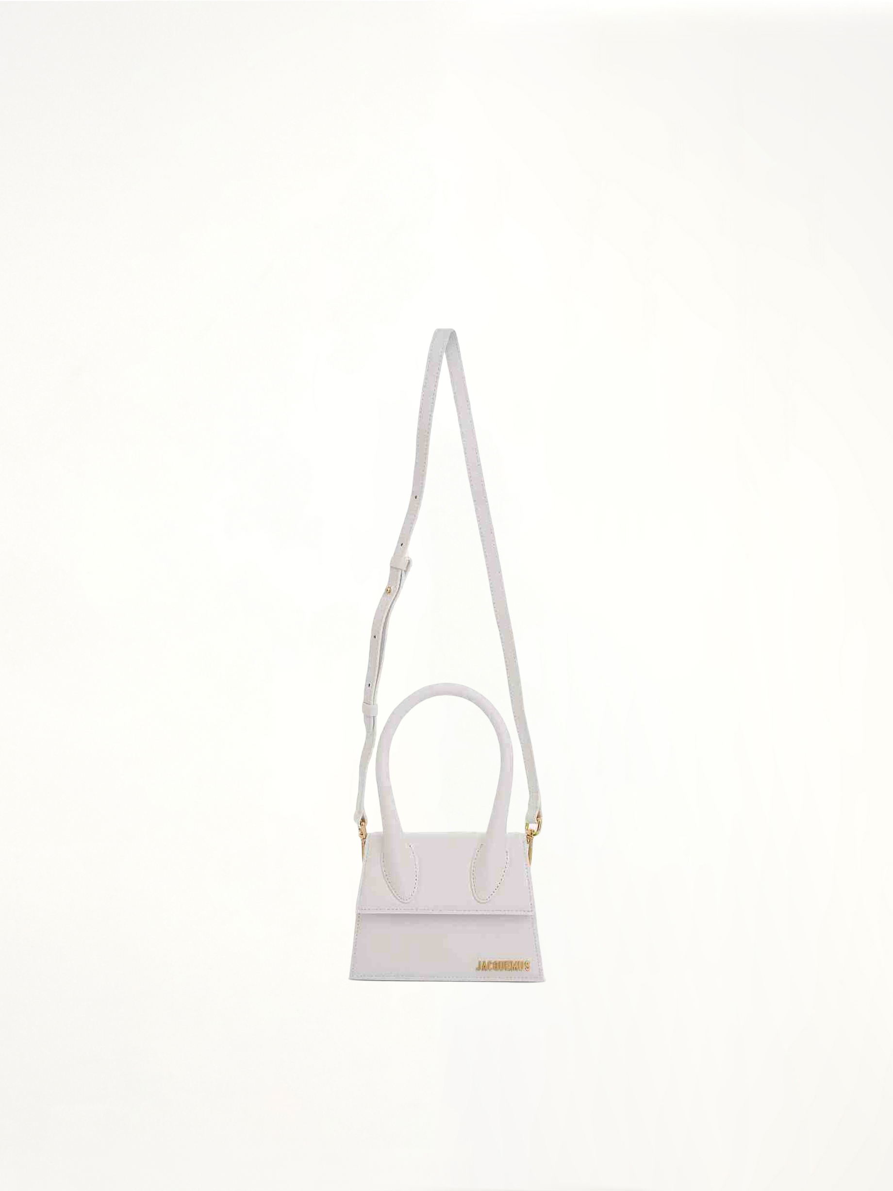 Le Chiquito Moyen Leather Bag in White