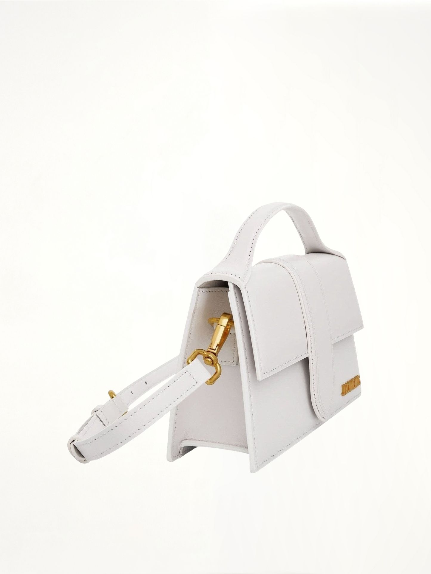 Le Grand Bambino Leather Bag in White