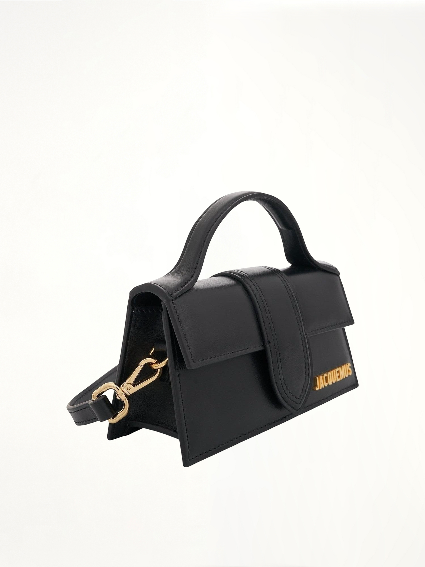 Le Bambino Mini Leather Bag in Black