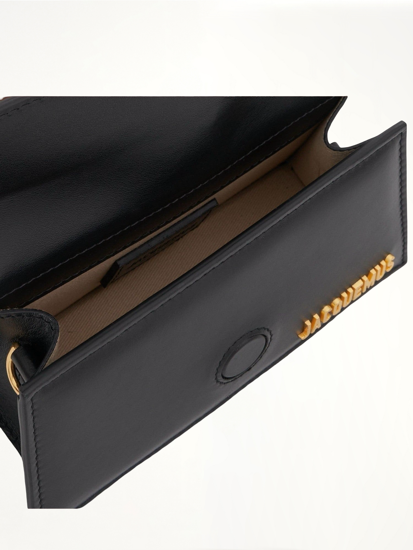 Le Bambino Mini Leather Bag in Black