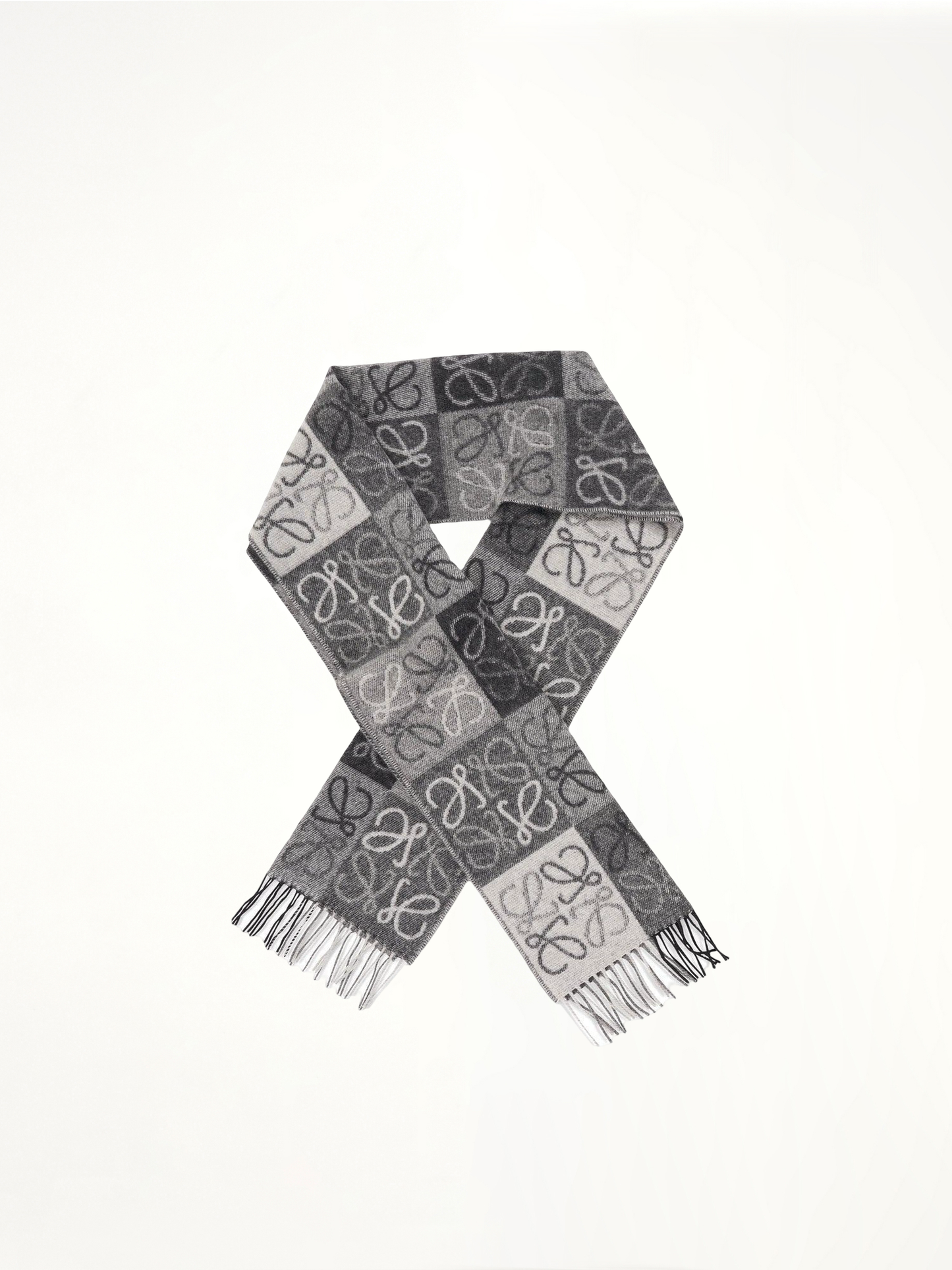 Anagram Wool Scarf in Black