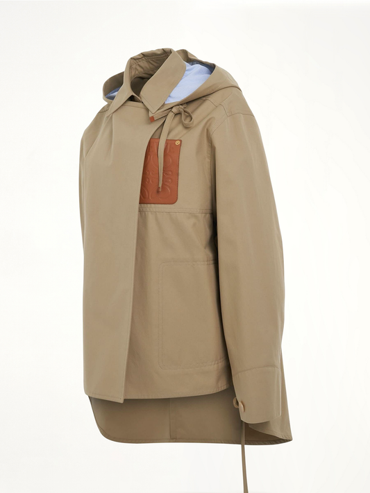 Military Hooded Parka in Sweet Caramel
