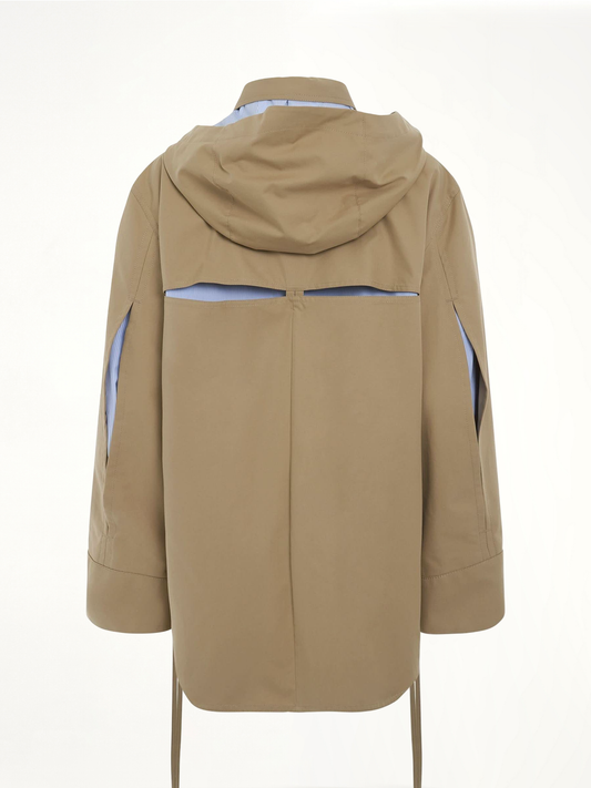 Military Hooded Parka in Sweet Caramel