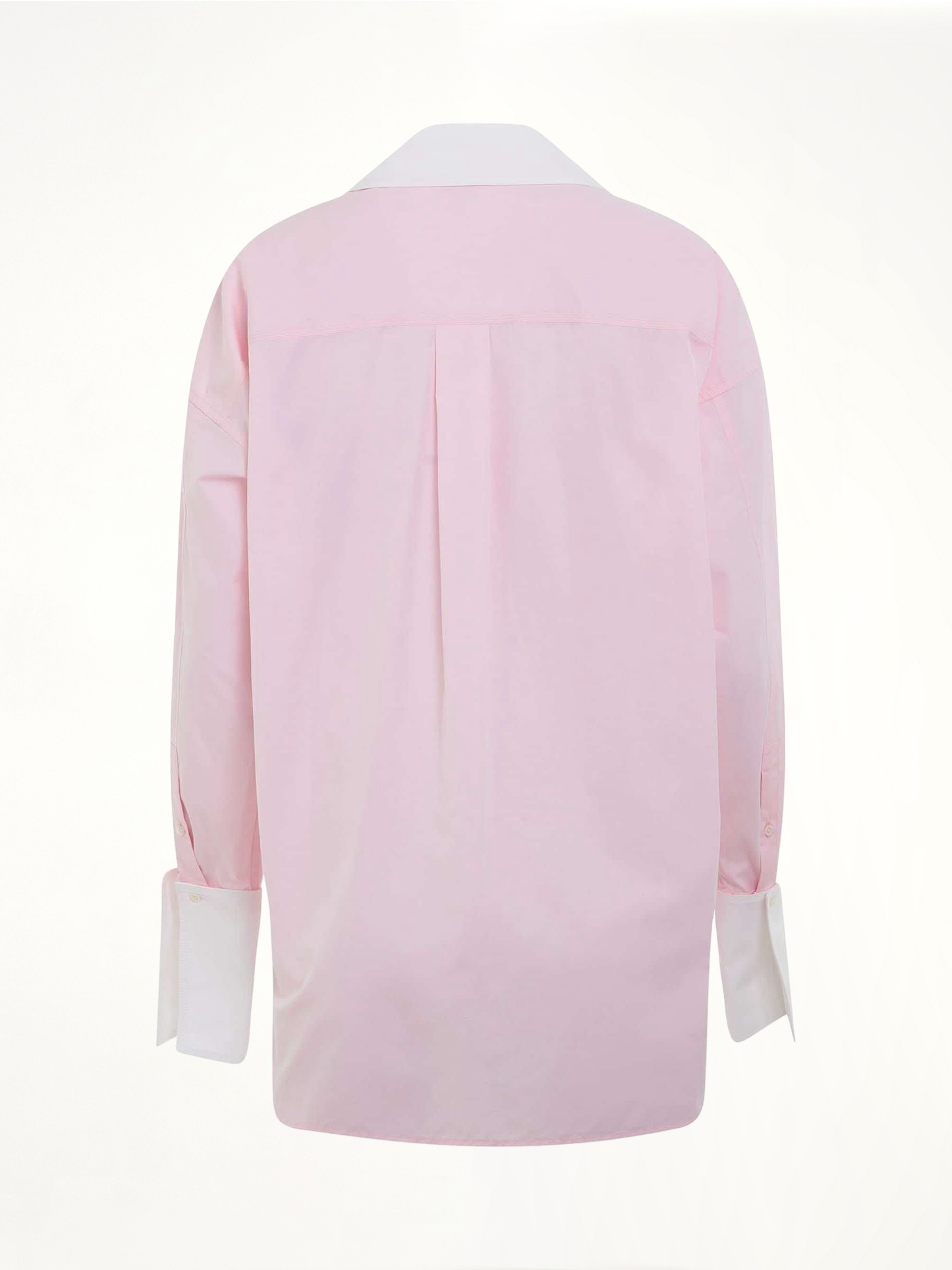 Deconstructed Cotton Shirt in Chalk