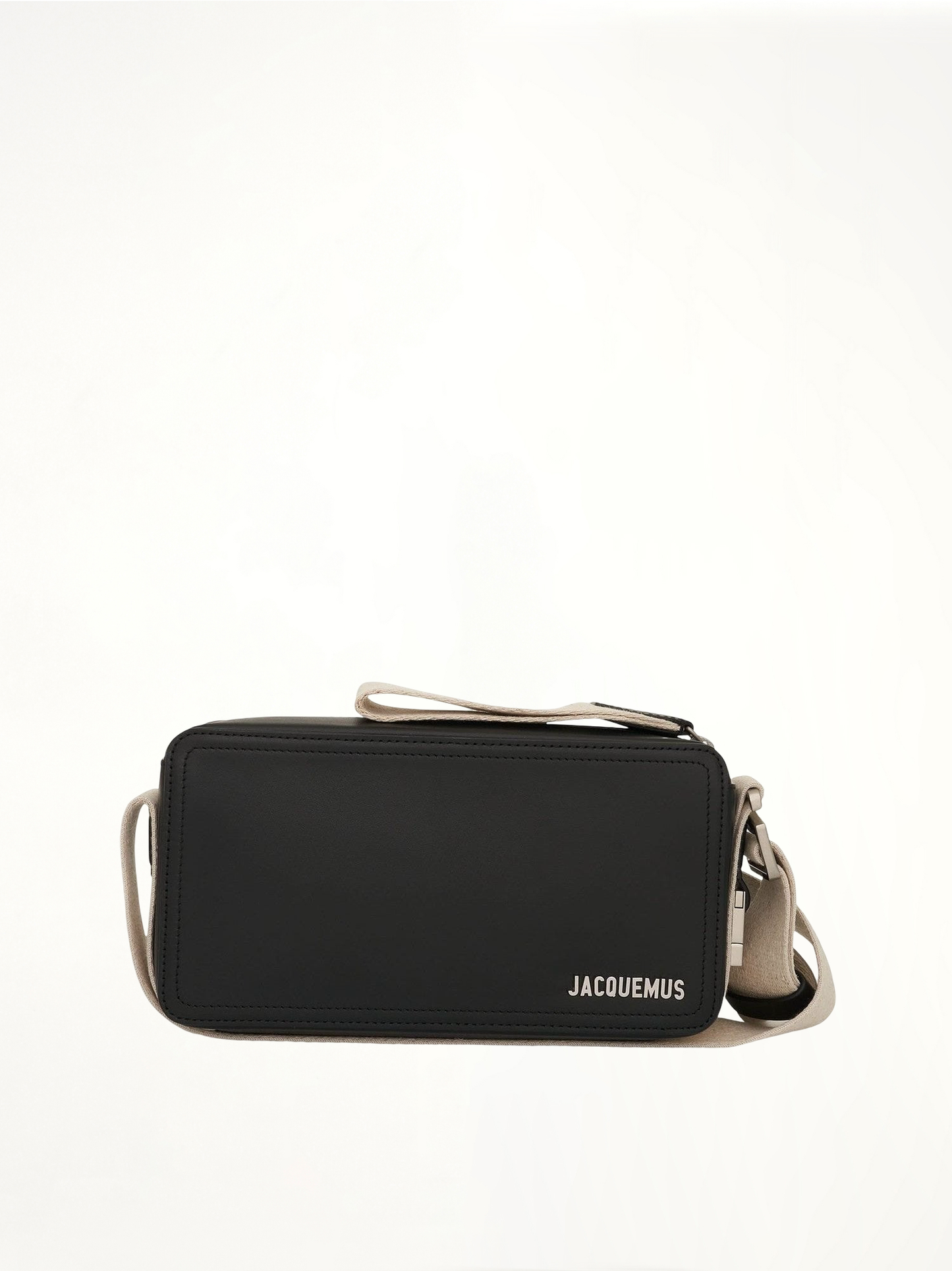 Le Cuerda Horizontal Leather Bag in Black