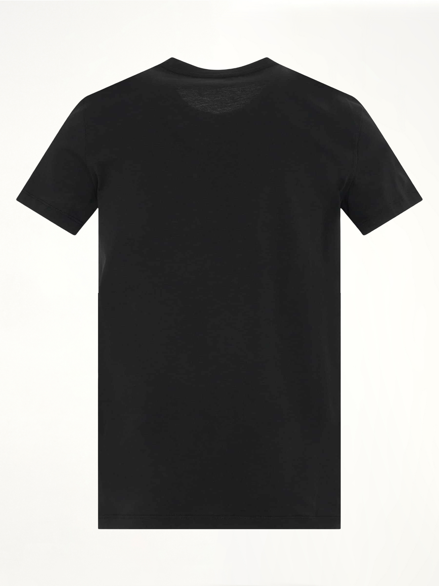 Logo Flock Classic Fit T-Shirt in Black/White
