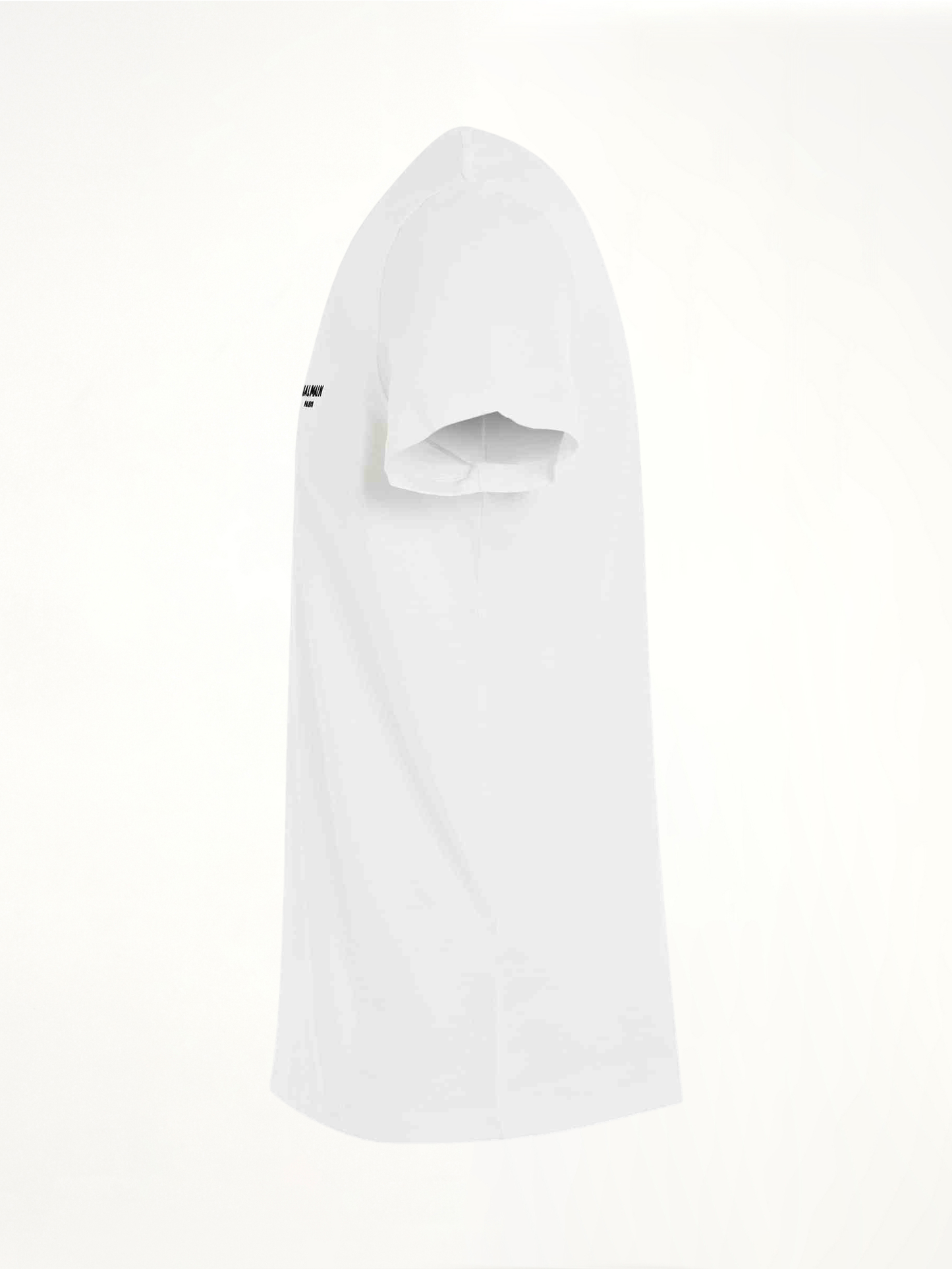 Logo Flock Classic Fit T-Shirt in White/Black