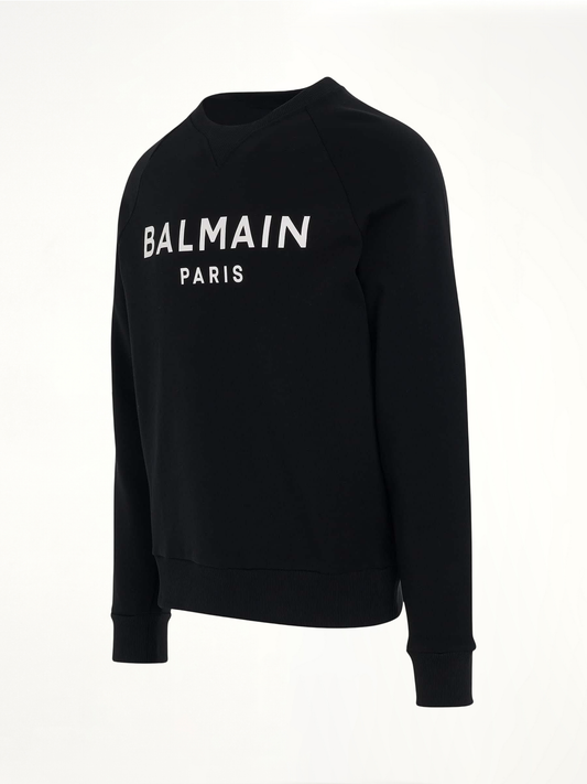 Classic Logo Print Sweatshirt in Black