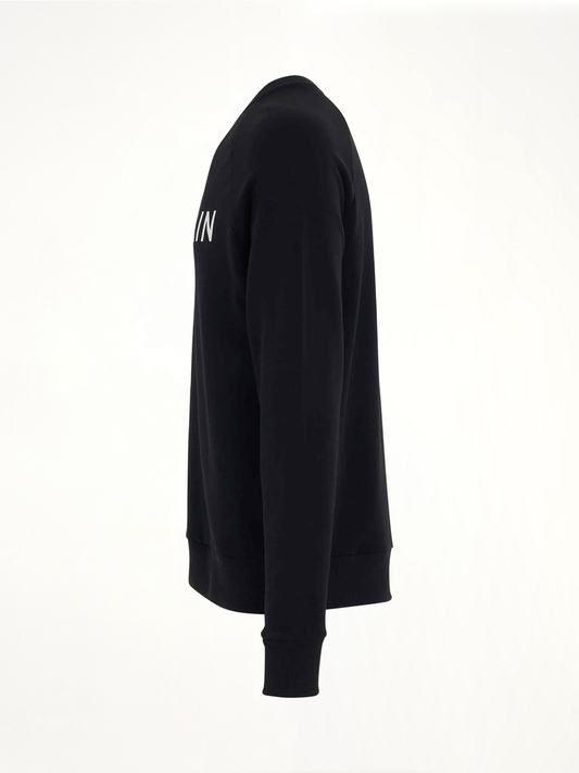 Classic Logo Print Sweatshirt in Black