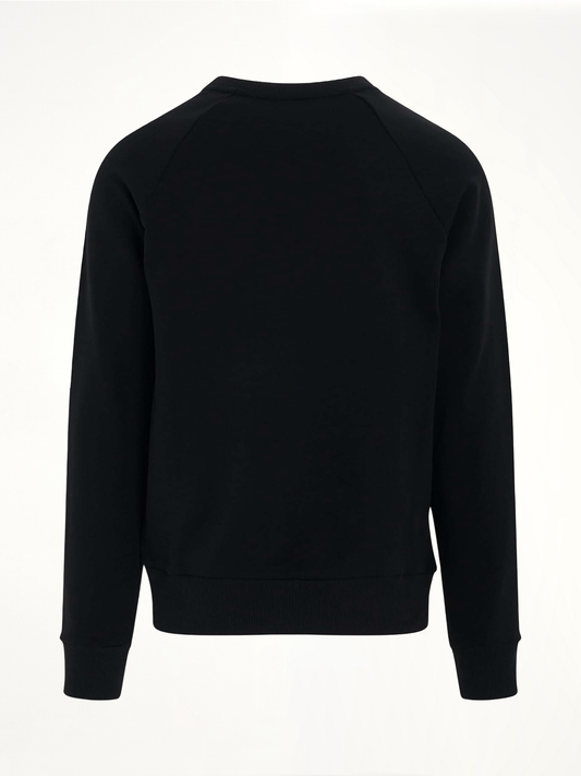Classic Logo Print Sweatshirt in Black