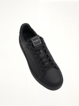 B-Court Sneaker in Black Top View | BALMAIN