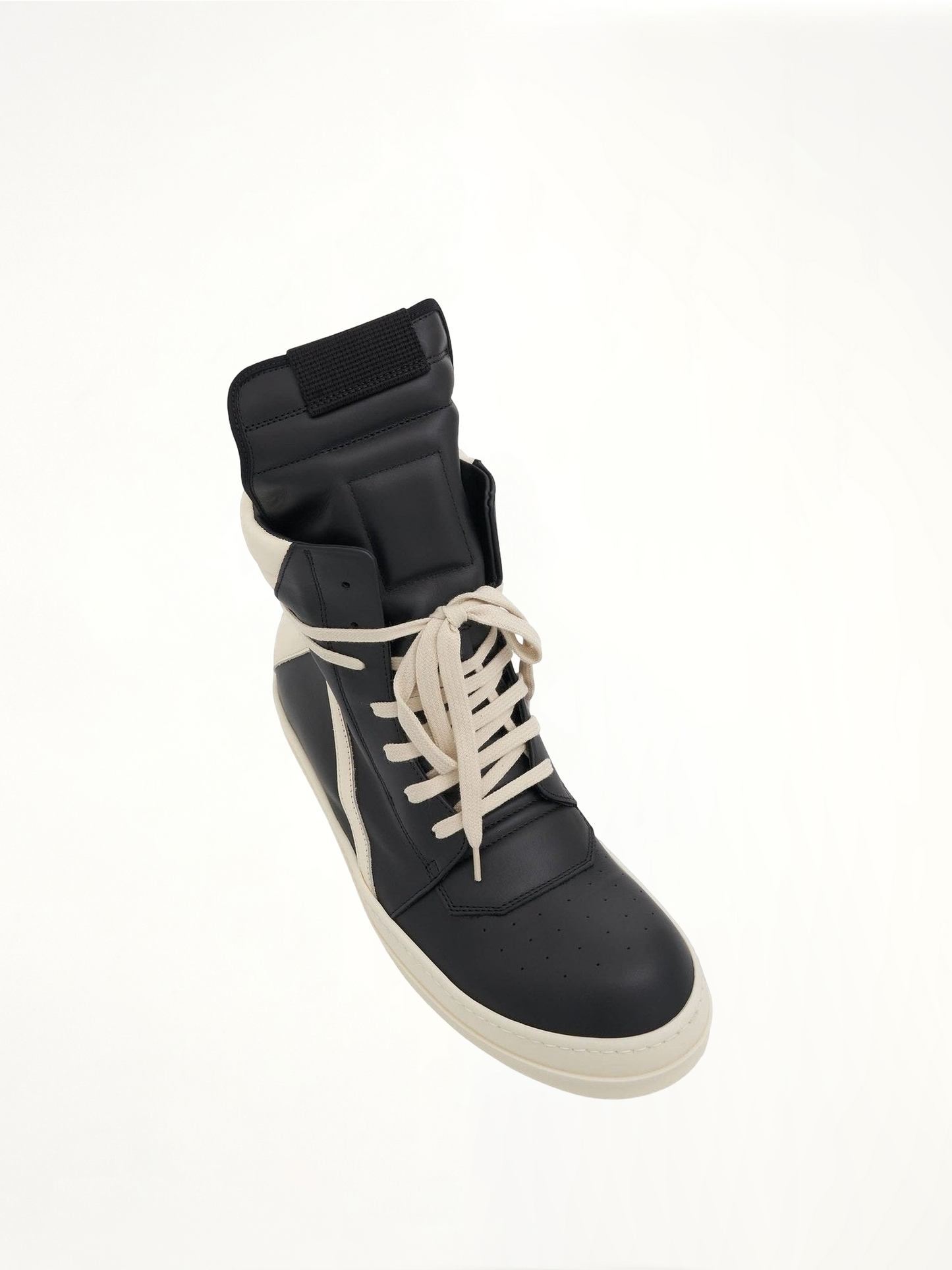 Geobasket Calf Leather Sneakers in Black/Milk