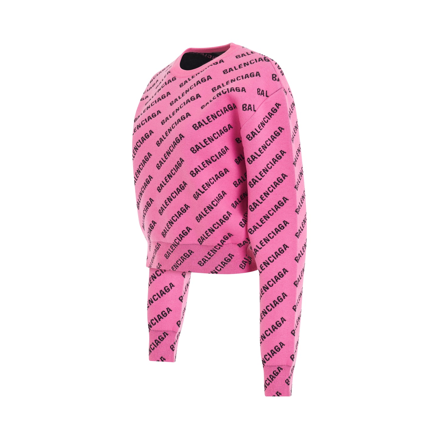 Mini Allover Logo Knit Sweater Pink/Black