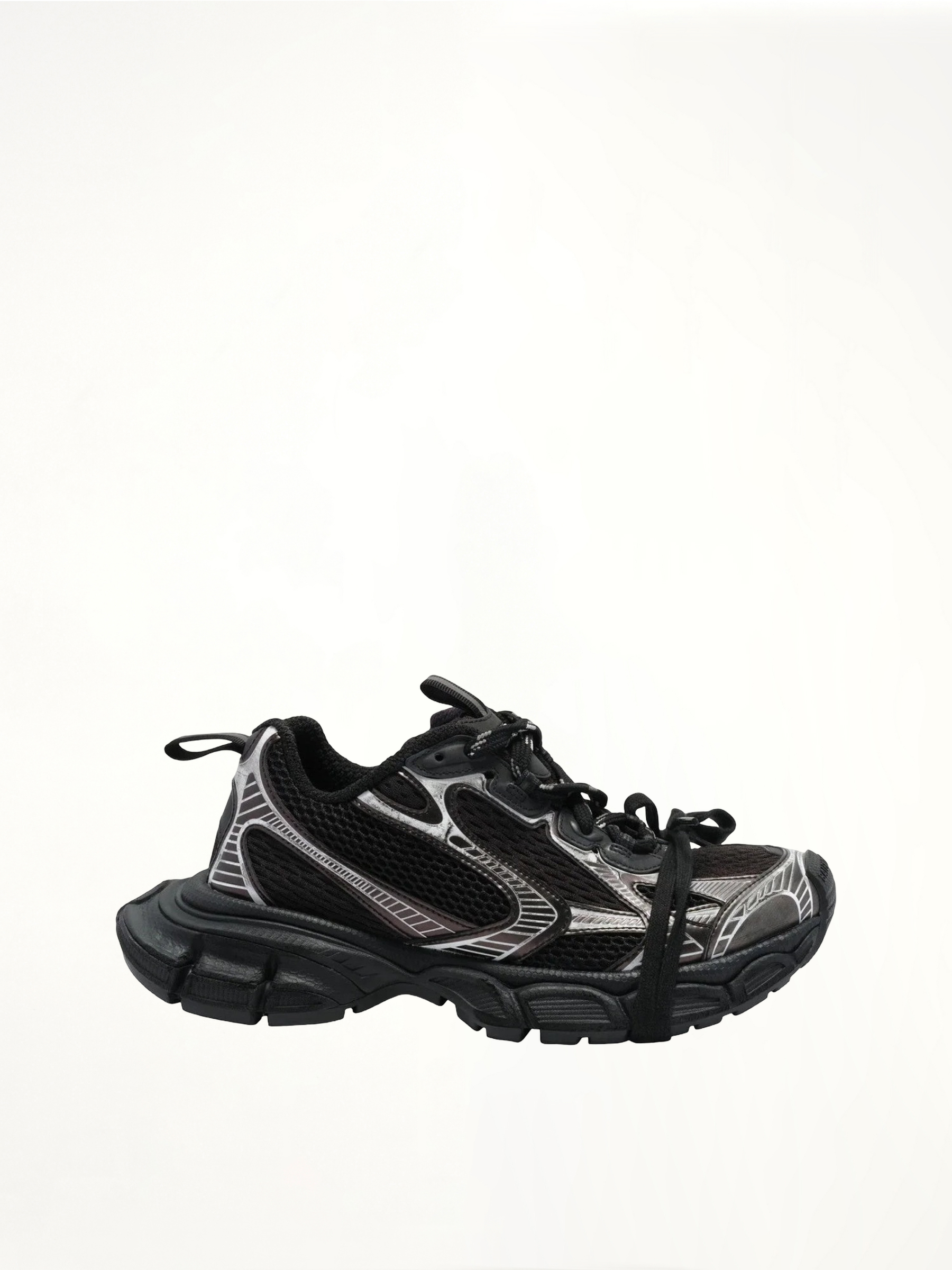 3XL Sneaker in Black/White Side View | BALENCIAGA