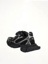 3XL Sneaker in Black/White Back View | BALENCIAGA
