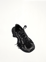 3XL Sneaker in Black/White Top View | BALENCIAGA