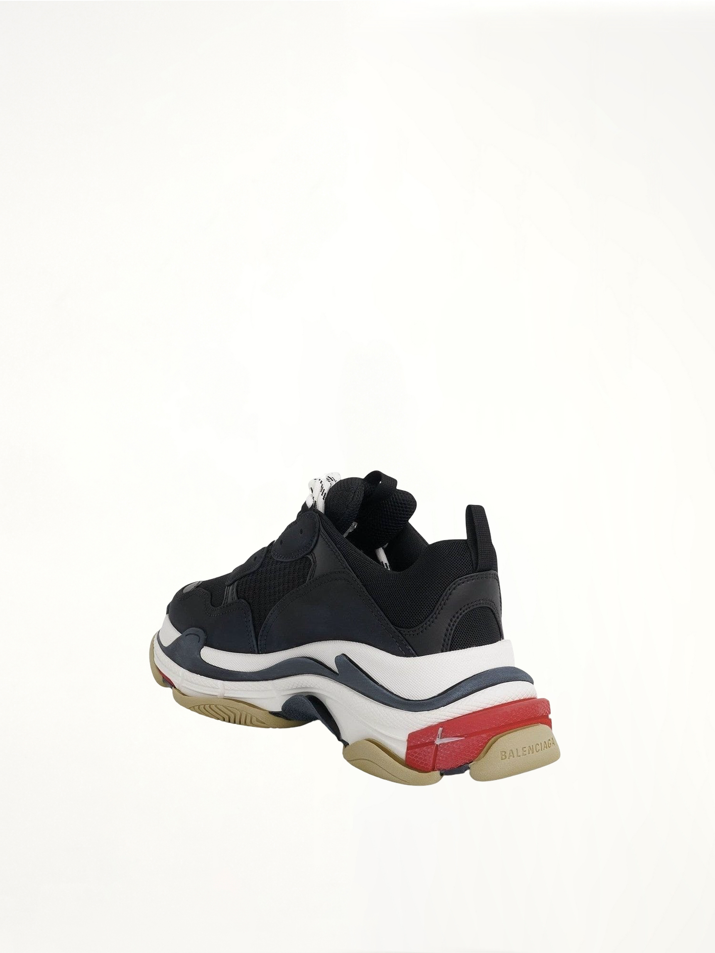 Triple S Sneaker in Black/Red - Main Image