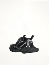 3XL Sneakers in Black/White Back View | BALENCIAGA