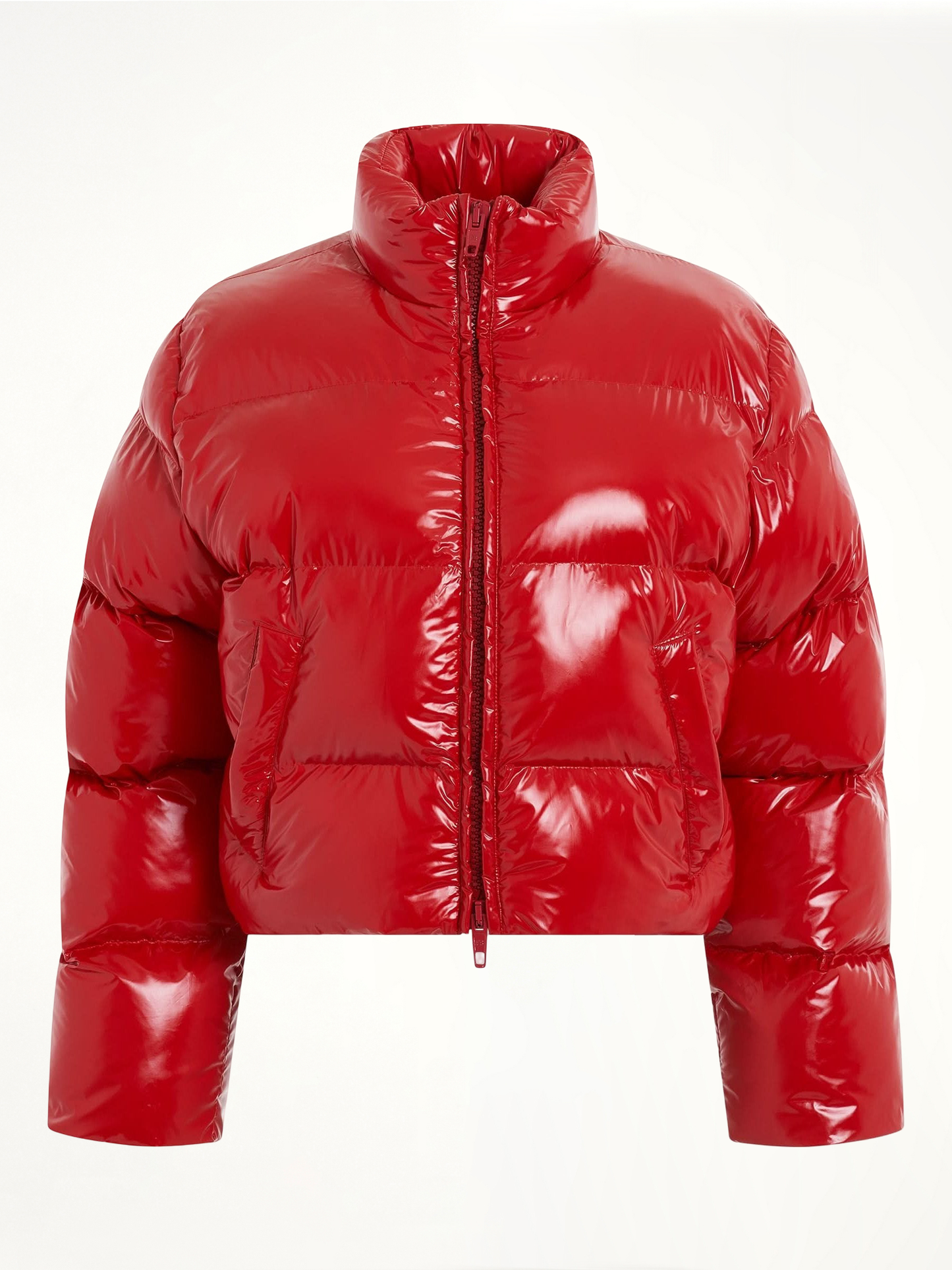 Shrunk Puffer Jacket in Red