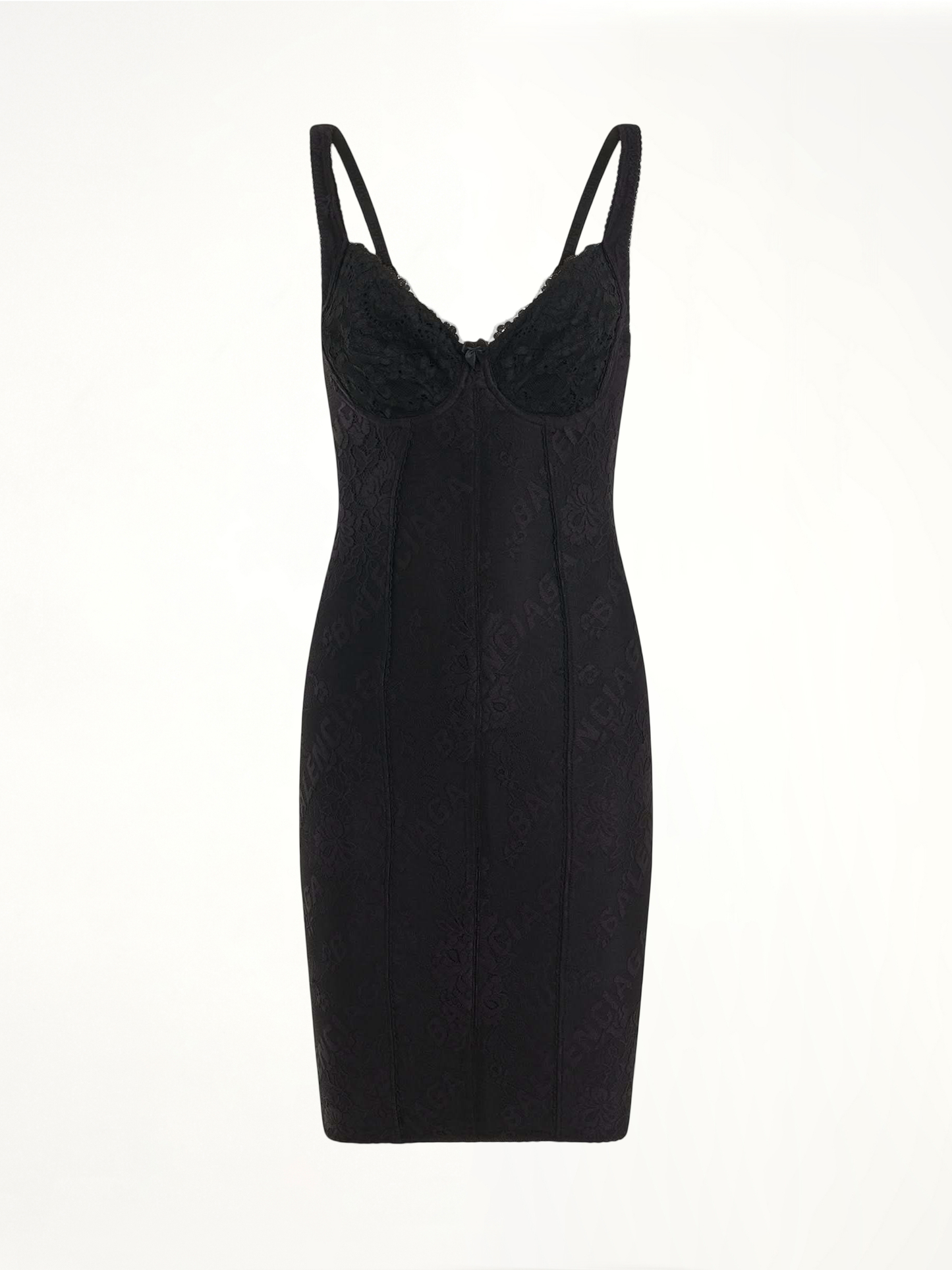 Lingerie Mini Dress in Black