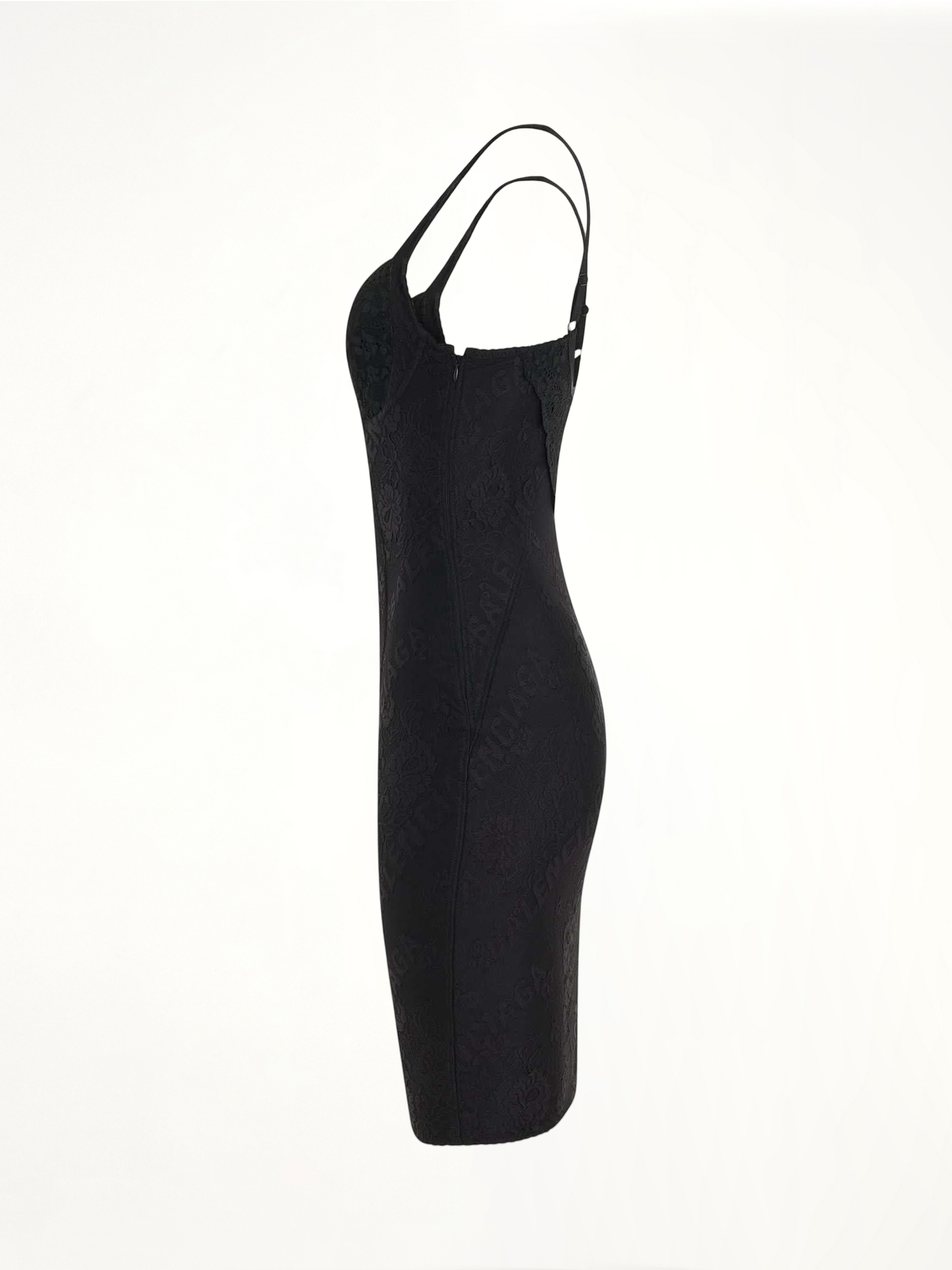 Lingerie Mini Dress in Black