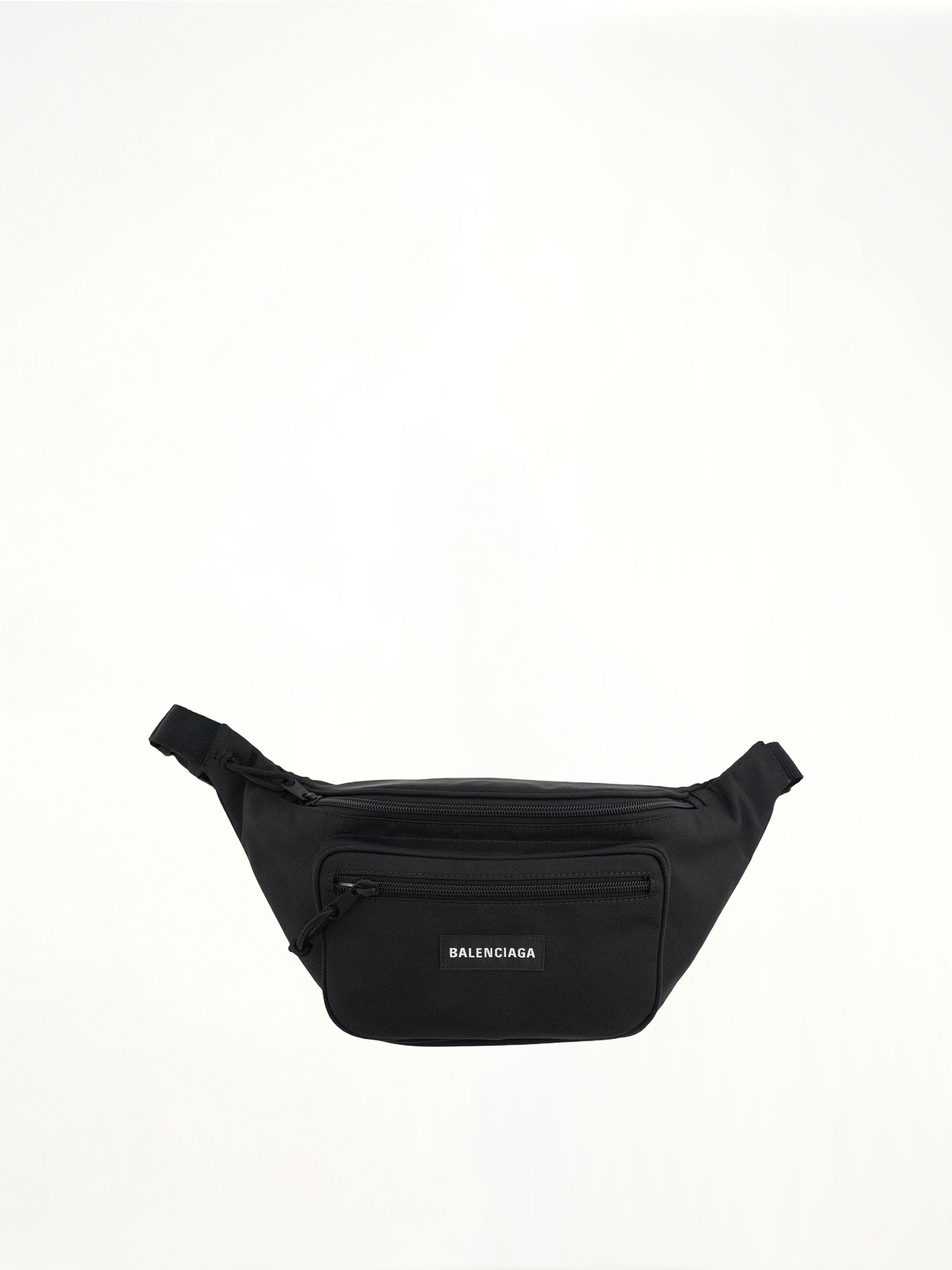 Nylon Casual Belt Bag in Black