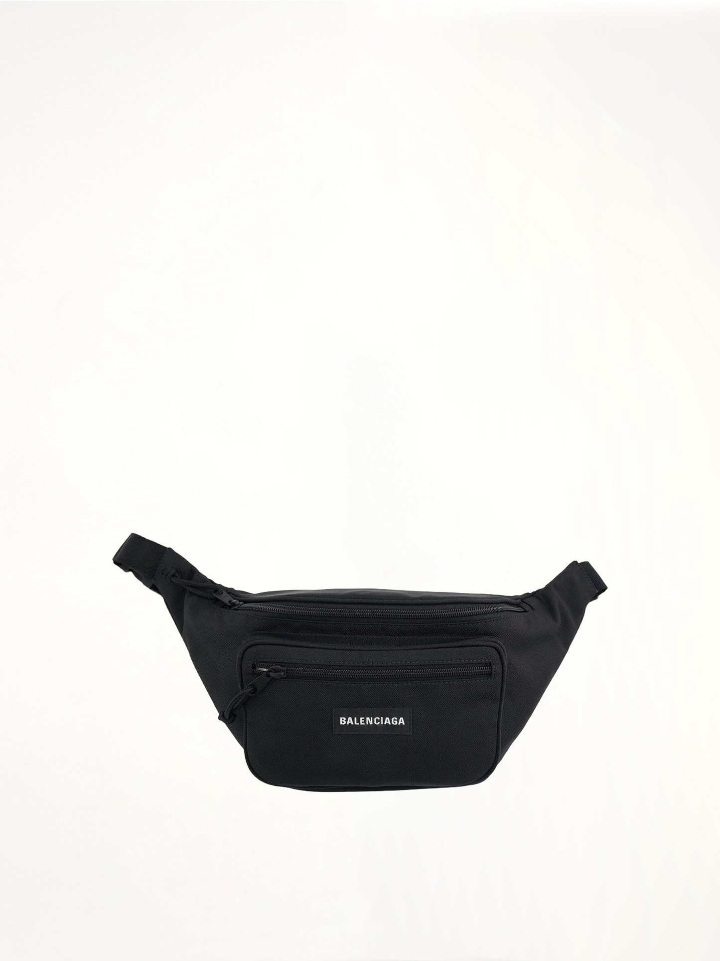 Nylon Casual Belt Bag in Black