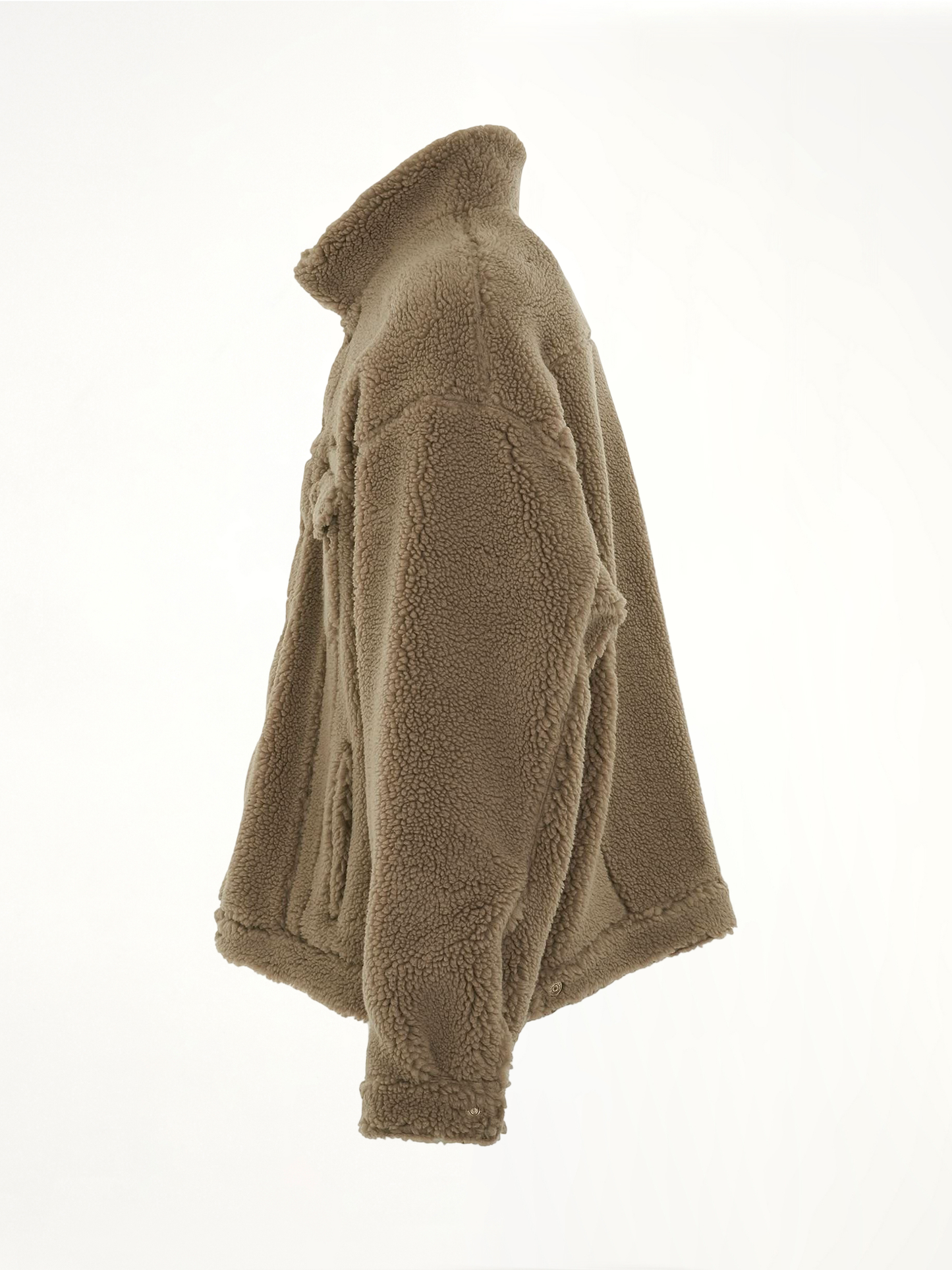 Fleece Oversized Jacket in Dune