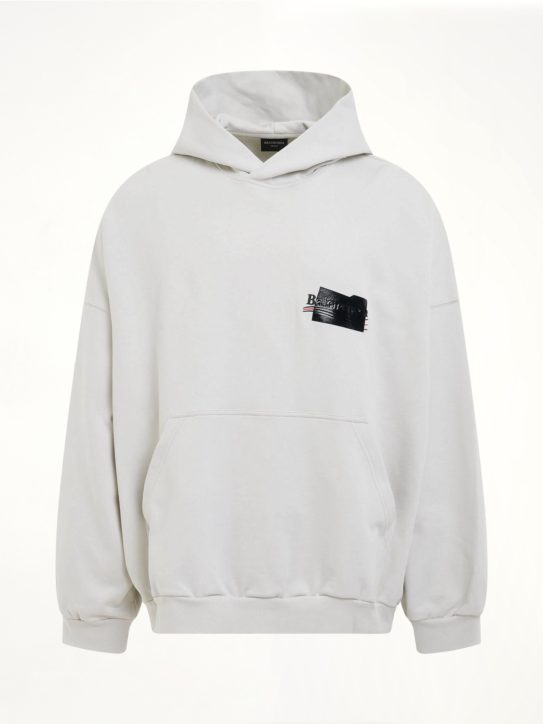 Gaffer Oversized Hoodie in Ecru/Black/Red