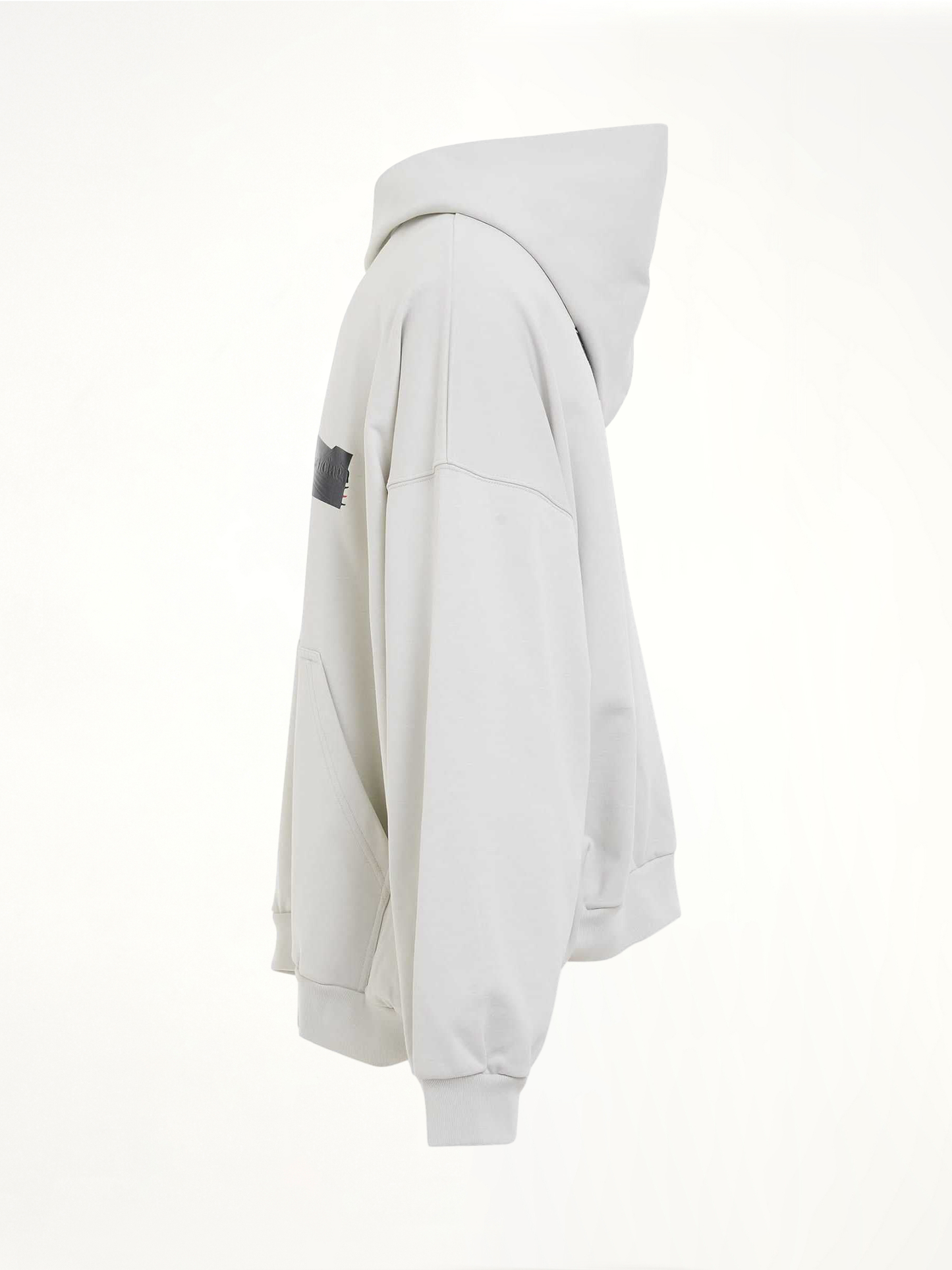 Gaffer Oversized Hoodie in Ecru/Black/Red