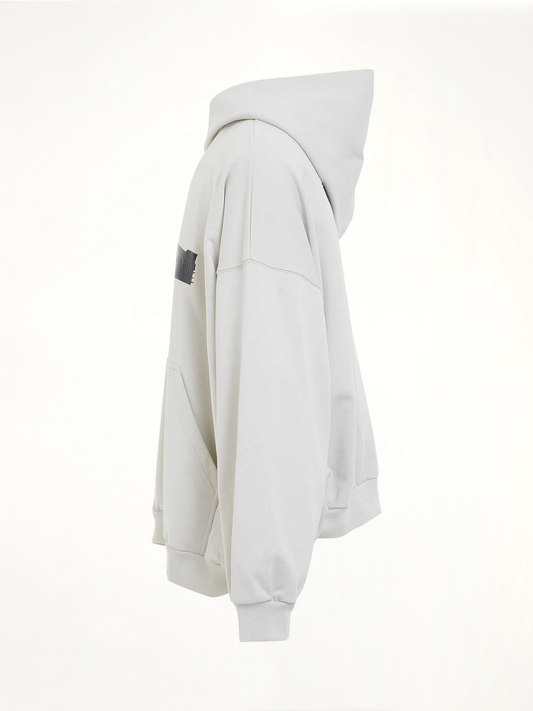 Gaffer Oversized Hoodie in Ecru/Black/Red