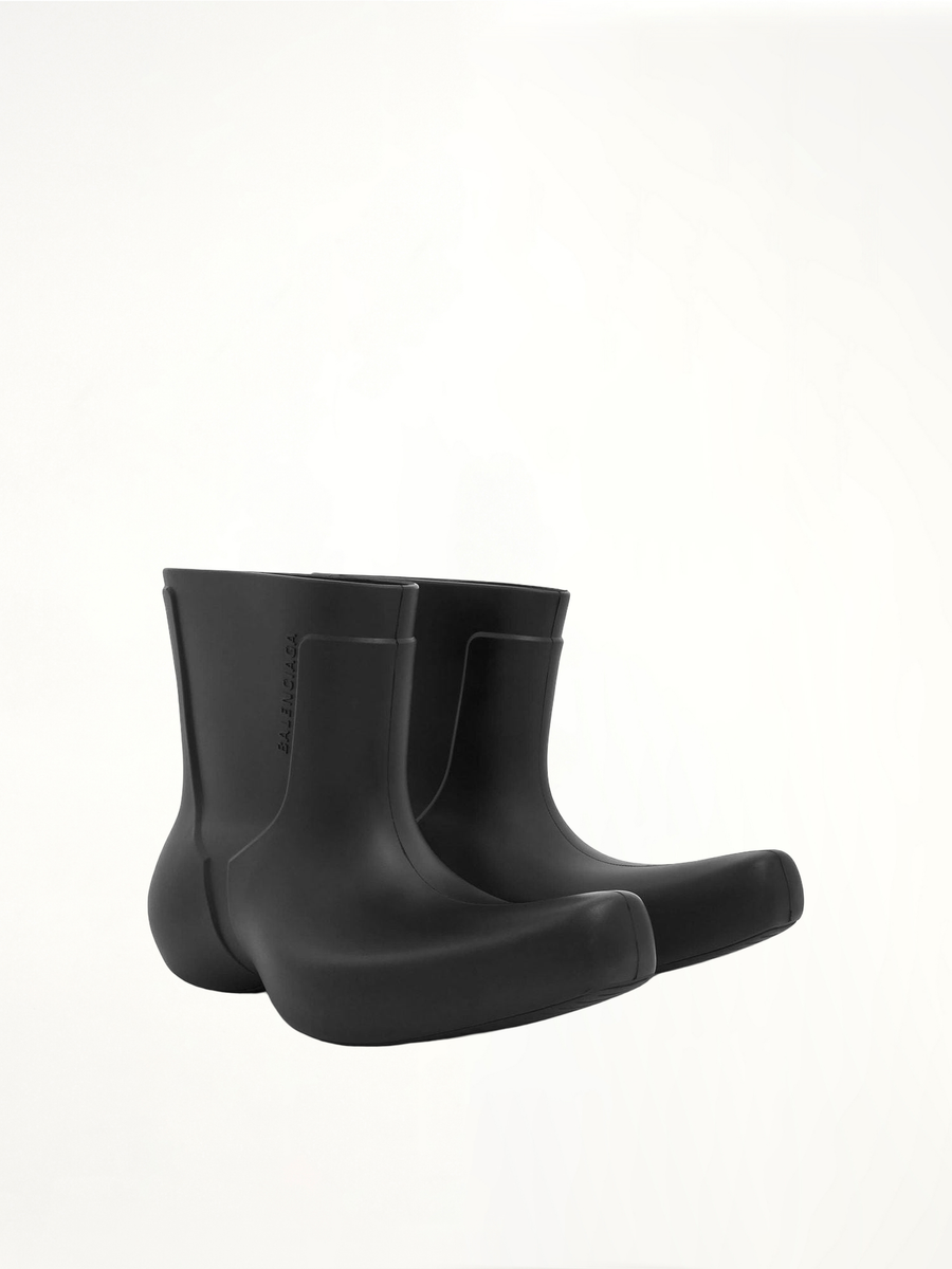 Excavator Bootie in Black Front View | BALENCIAGA