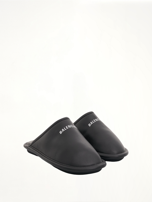 Home Slippers in Black/White
