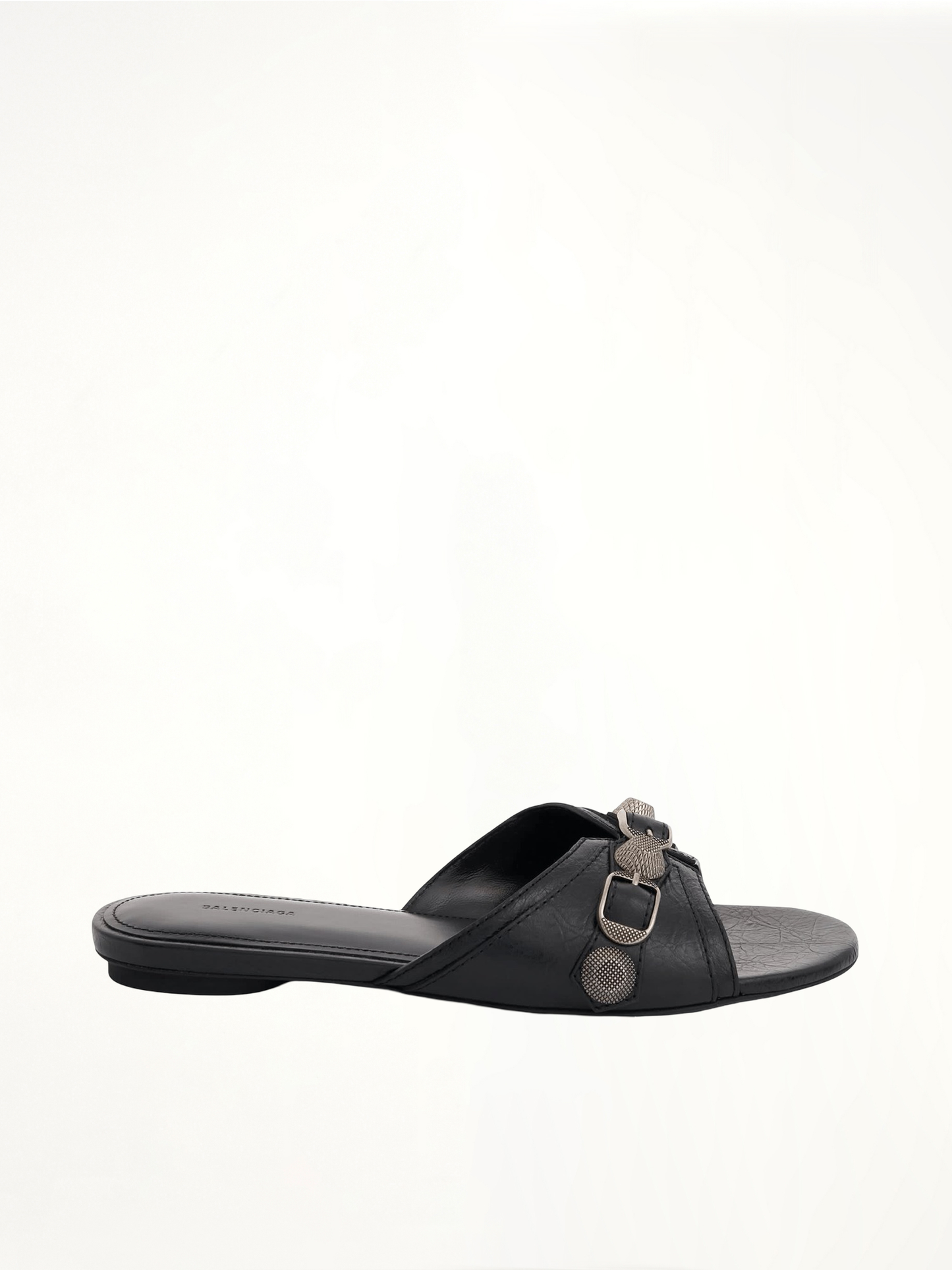 Cagole Sandal in Black/Silver