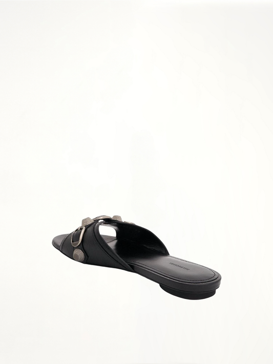 Cagole Sandal in Black/Silver