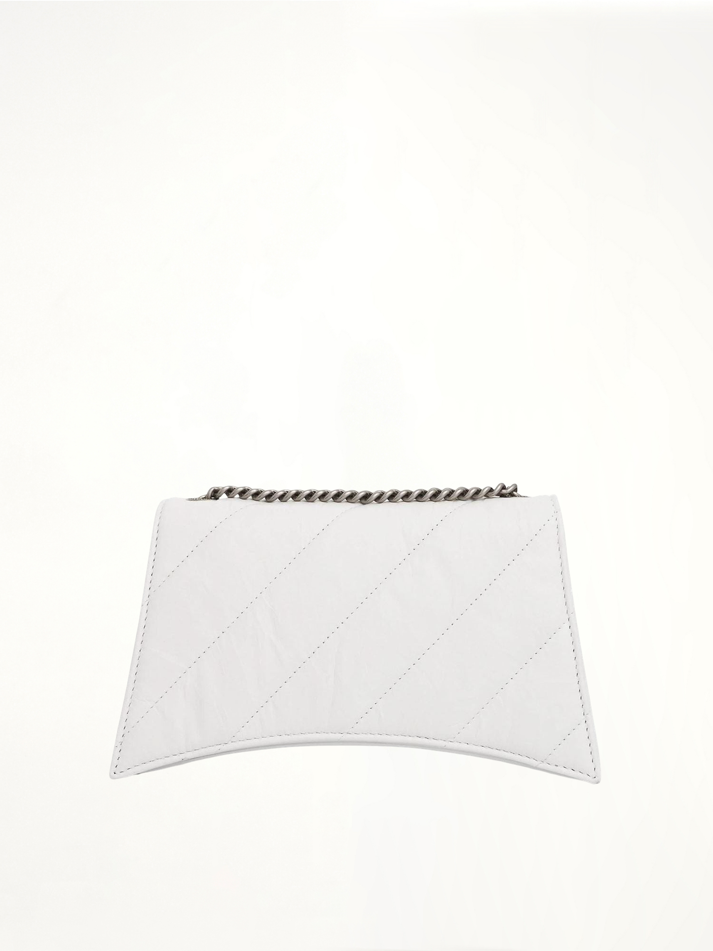 Crush XS Chain Quilted Bag in Optic White