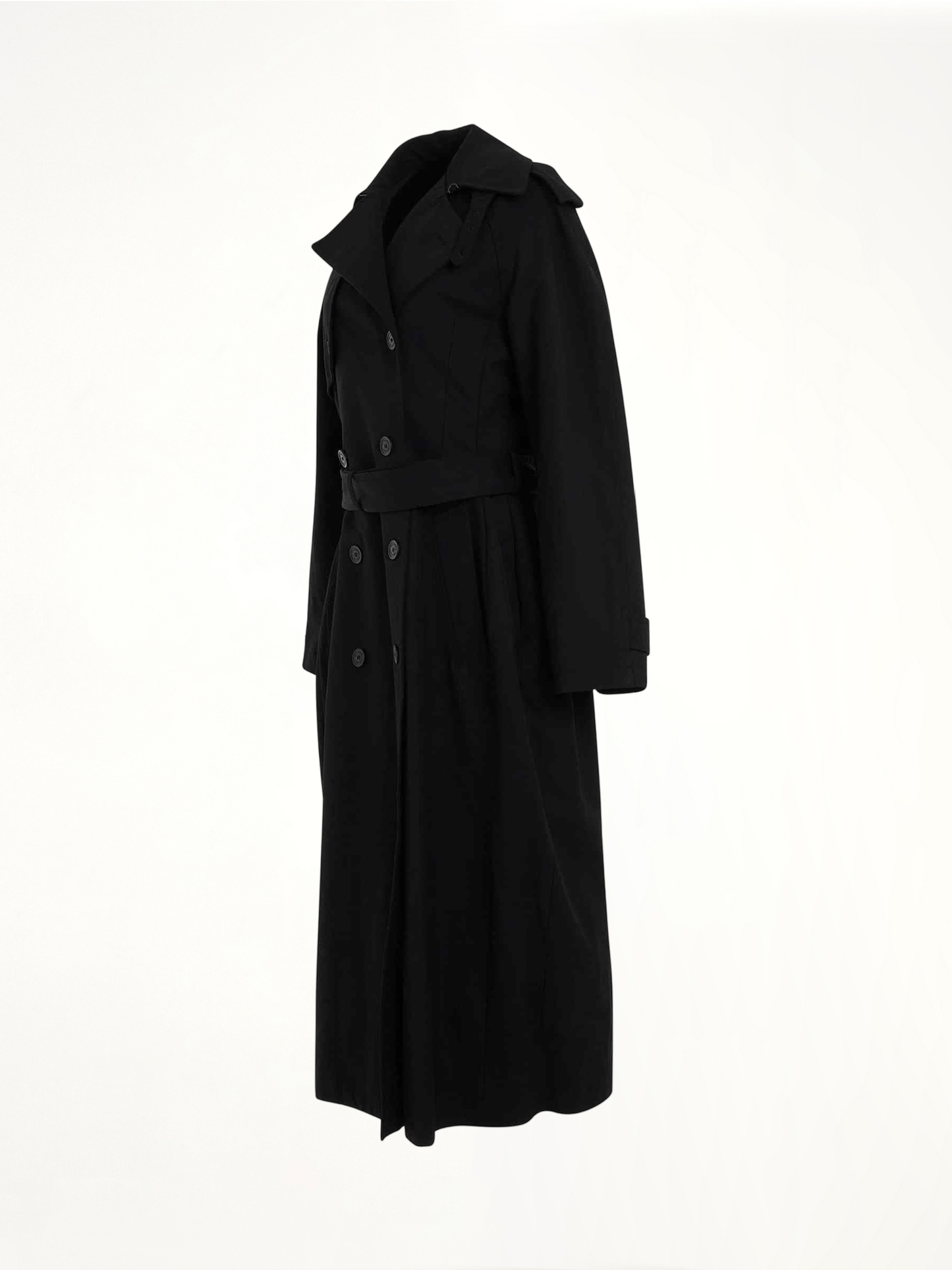 Hourglass Trench Coat in Black